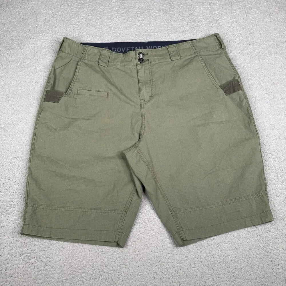 Dovetail Workwear Shorts Womens 16x11 Green Day Construct Ripstop Utility Cargo
